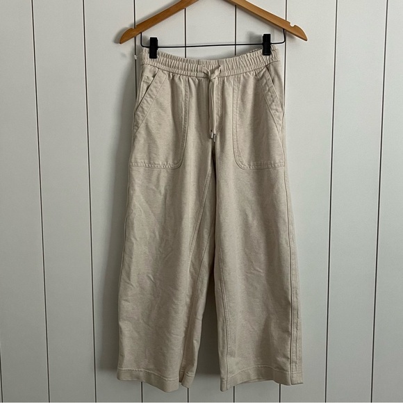 Athleta Farallon Heathered Wide Leg Crop Pants - Picture 1 of 3